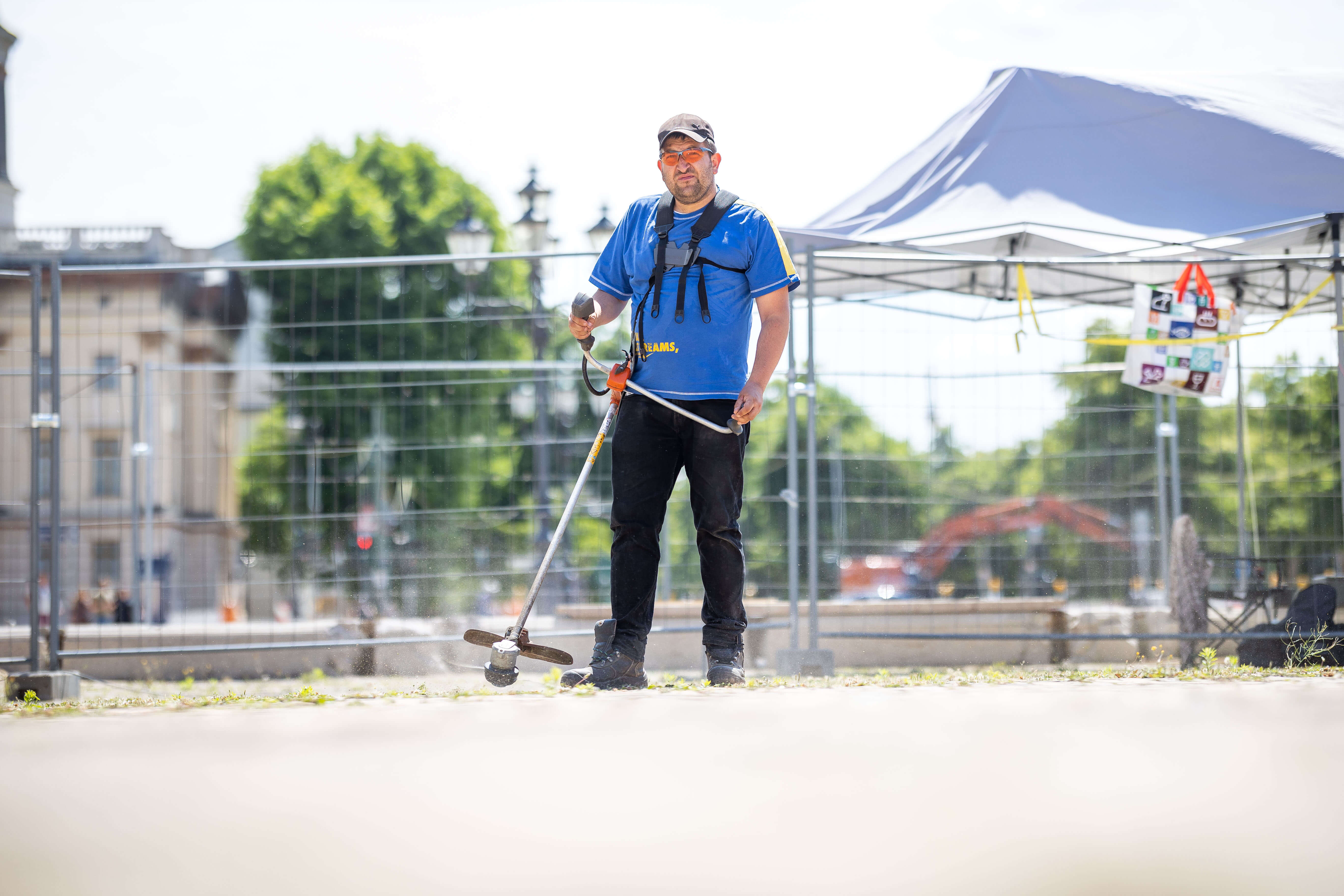 Freischneider im Einsatz