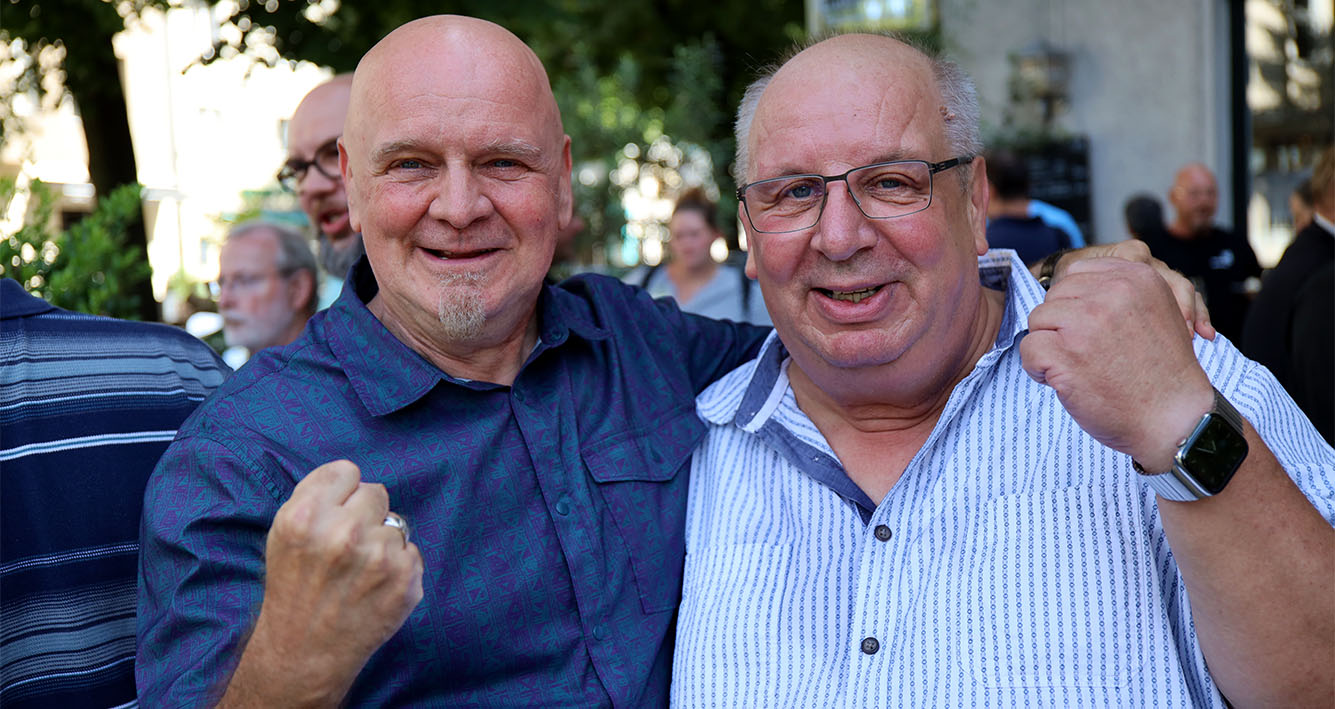 "Orti" (rechts) mit unserem stellvertretenden Geschäftsführer Frank Schneider