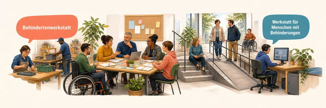 Behindertenwerkstatt, Werkstatt für Menschen mit Behinderungen oder - wie definieren wir uns selbst?