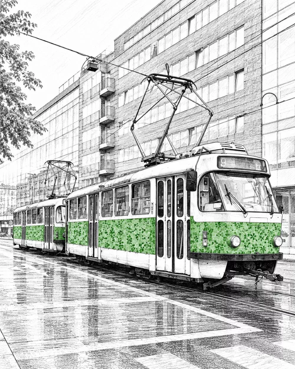 Barrierefreiheit Prag, ältere Hochflur-Straßenbahn