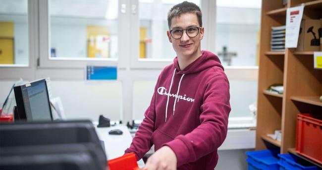 Ferdinand bei der Arbeit