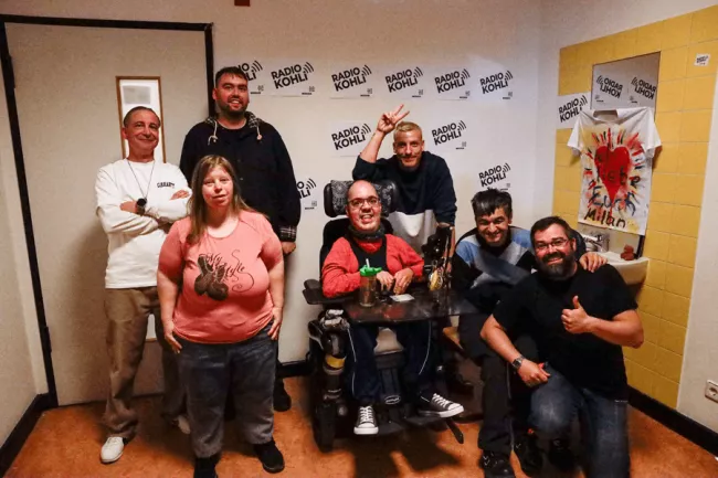 Felix Lobrecht als Studiogast bei Radio Kohli - Mosaik-Berlin