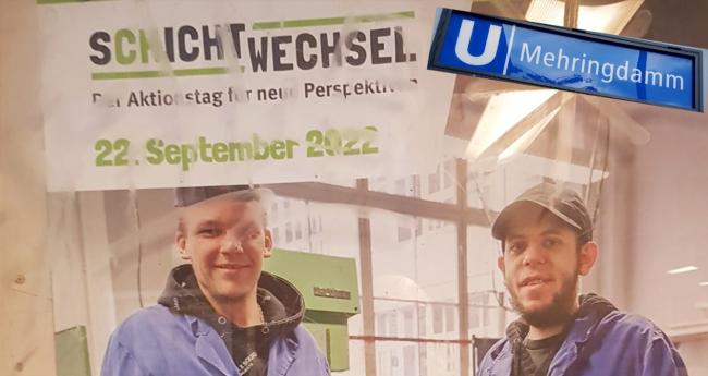 Timothy und Kadir werben für den Schichtwechsel