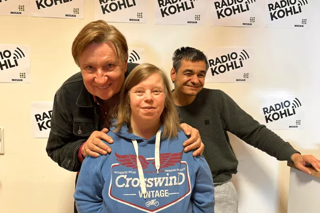 Ulli Zelle zu Gast bei Radio Kohli - hier mit unseren Moderatoren: Sabine und Selim