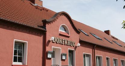 Fassade des Dorfkrugs in Kuhhorst