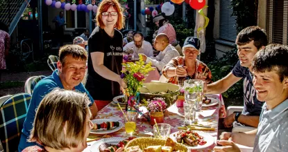 Sommerliches Grillfest in der Weserstraße