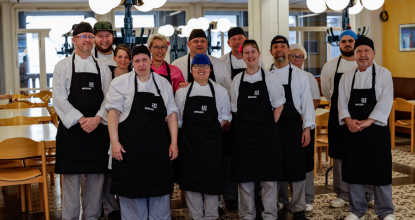 Das Team der Kantine Konzerthaus, das ab August in der Agentur für Arbeit kocht