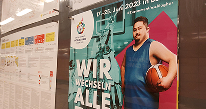 Plakat der Special Olympics