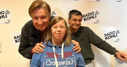 Ulli Zelle zu Gast bei Radio Kohli - hier mit unseren Moderatoren: Sabine und Selim