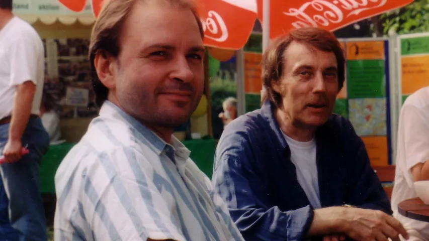 1997 - Frank Jeromin auf dem Erntedankfest in Kuhhorst