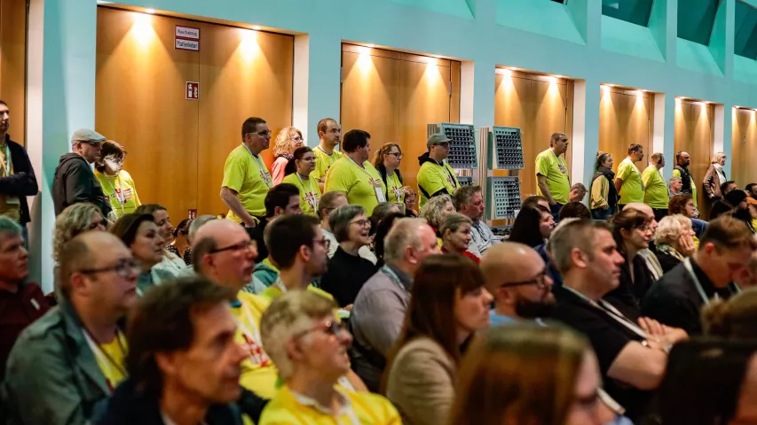 Volle Vortragssäle auf dem Fachkongress "You can!" in Leipzig - hier Thema Werkstatt-Entgelt