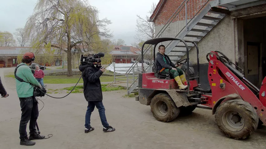 Benni vor der Kamera