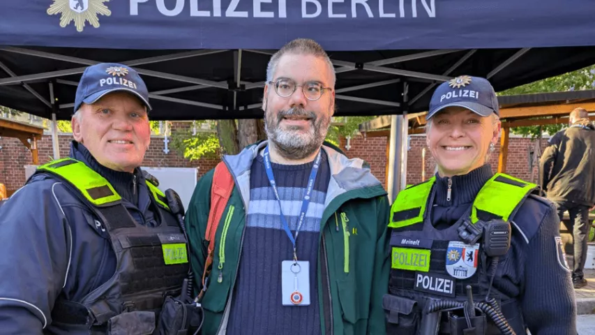 Schichtwechsel-Einsatz bei der Berliner Polizei