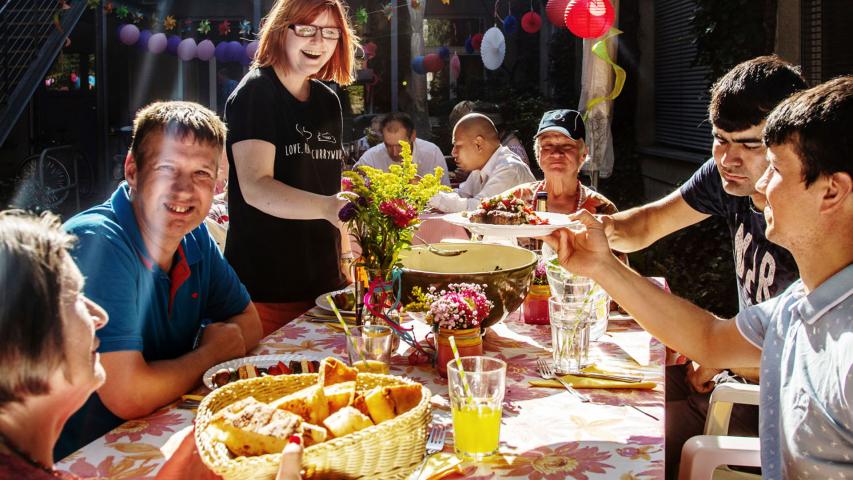 Grillfest in der Weserstraße