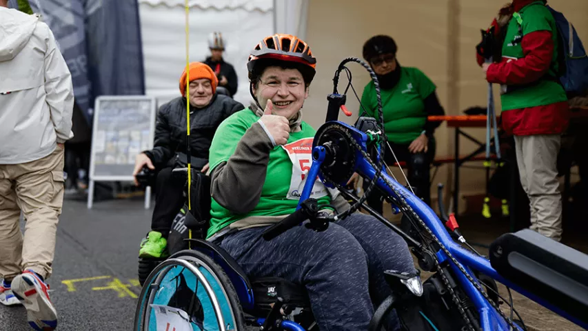 Carola Falkowski startet schon seit vielen Jahren erfolgreich bei den Handbikern