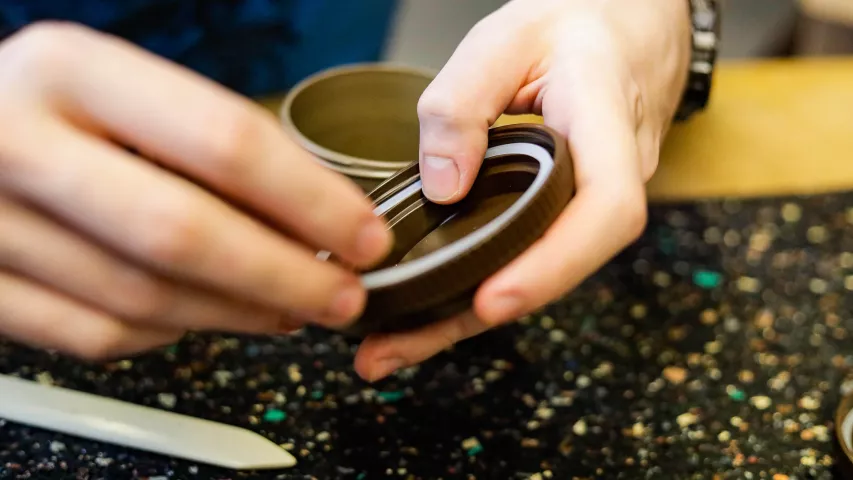 Kontrolle der Kaffeeform-Dichtung