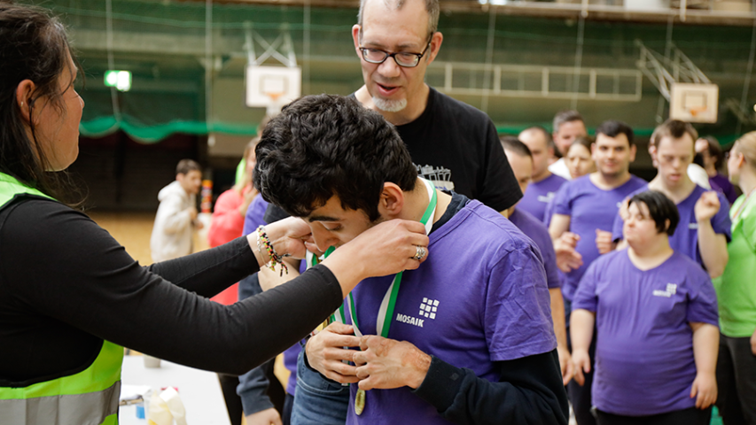 Siegerehrung bei dem Mosaik-Sportfest: Jeder ist ein Gewinner!