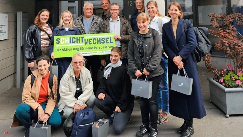 Schichtwechsel in der Mosaik-Betriebsstätte Mitte