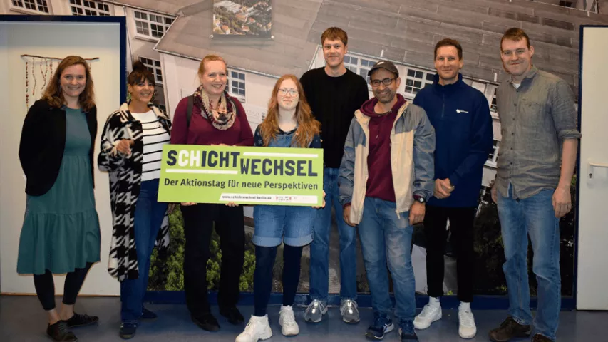 Schichtwechsel in der Mosaik-Betriebsstätte Reinickendorf