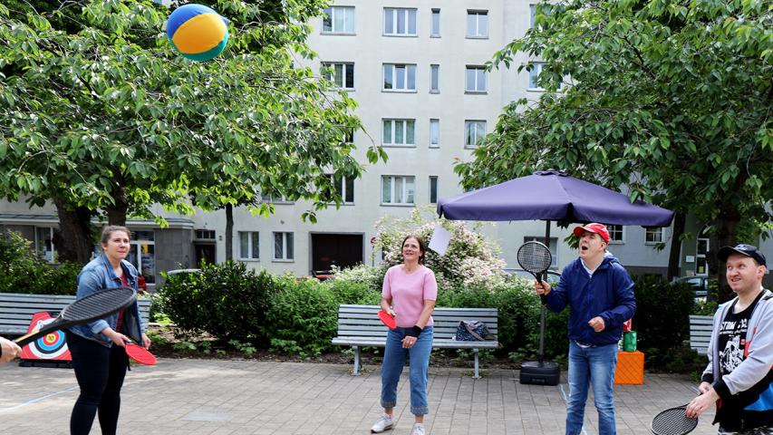 Spaß beim Spielplatzfest
