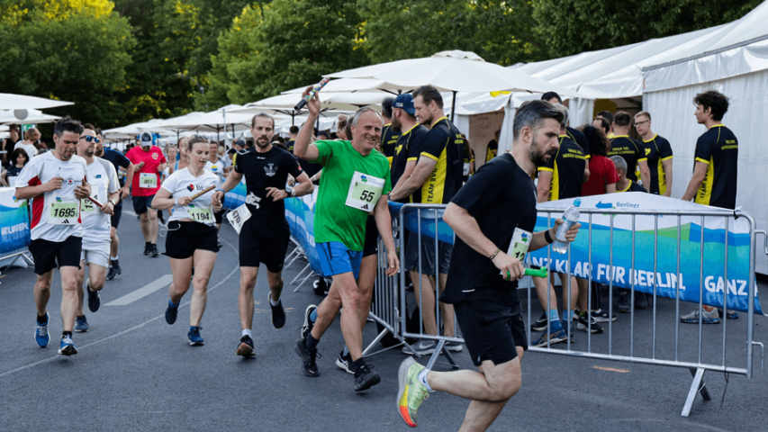 Mosaik beim Berliner Staffellauf - Auf der Strecke