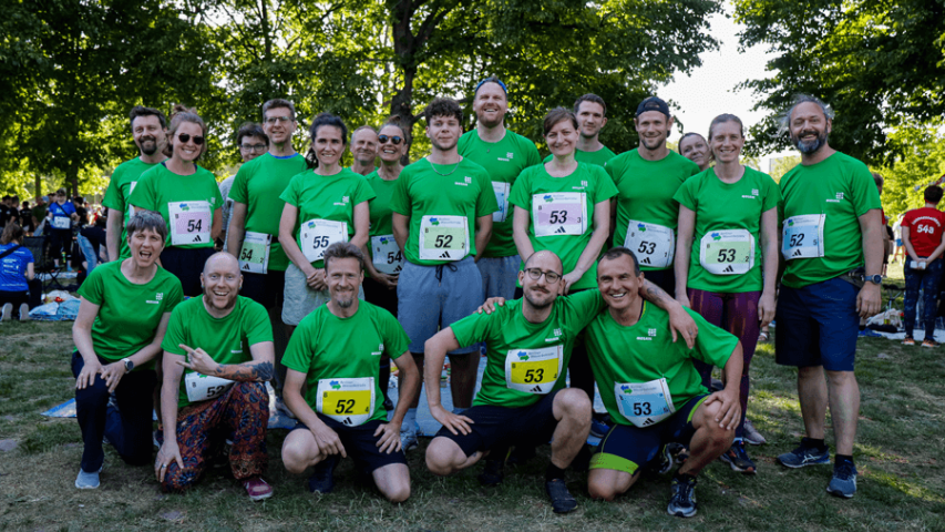 Unsere Läuferinnen und Läufer beim Berliner Staffellauf 2024