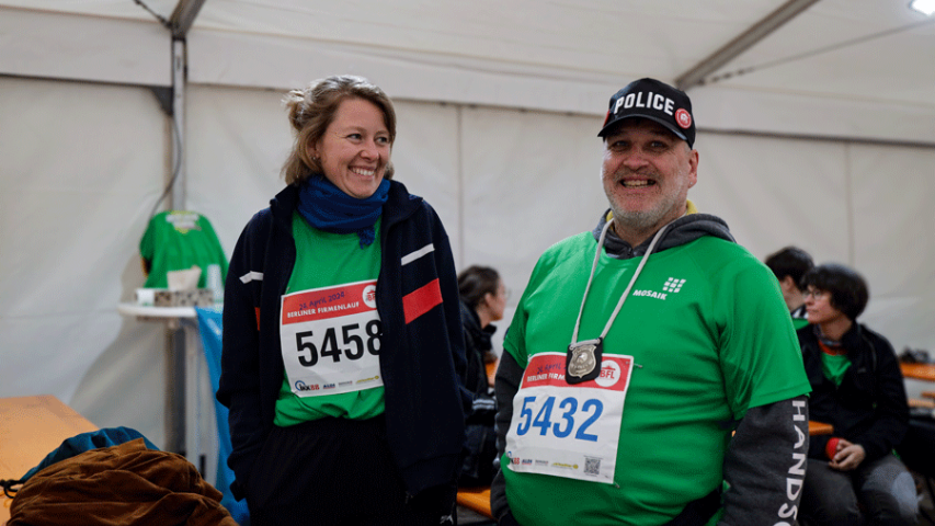 Trotz Kälte beste Stimmung beim Berliner Firmenlauf